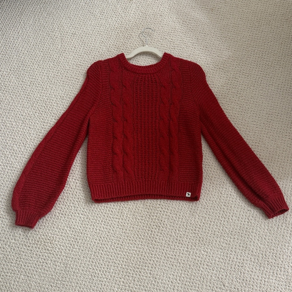 Abercrombie Kids Cherry Cable Knit Sweater